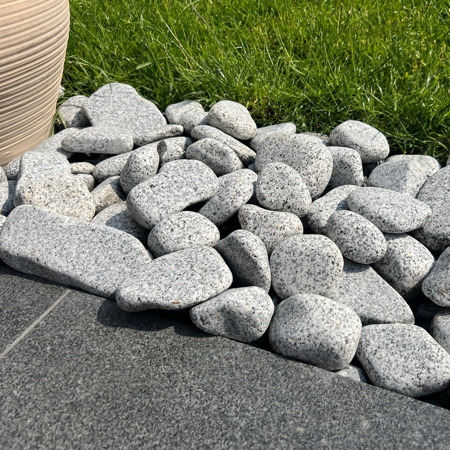 Silver Granite Pebbles - Cobbles 🇵🇹
