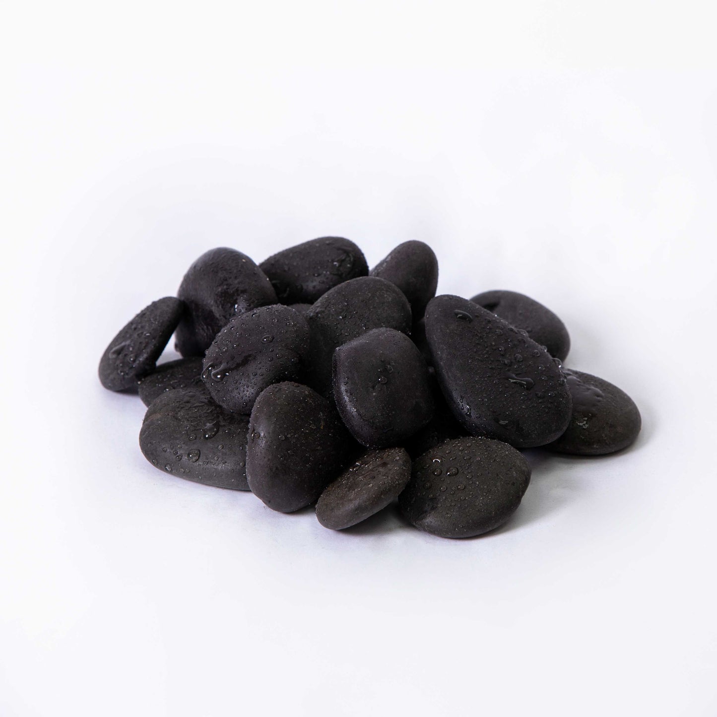 Black Polished Pebbles-Pebble-Stones4Gardens-stones4gardens