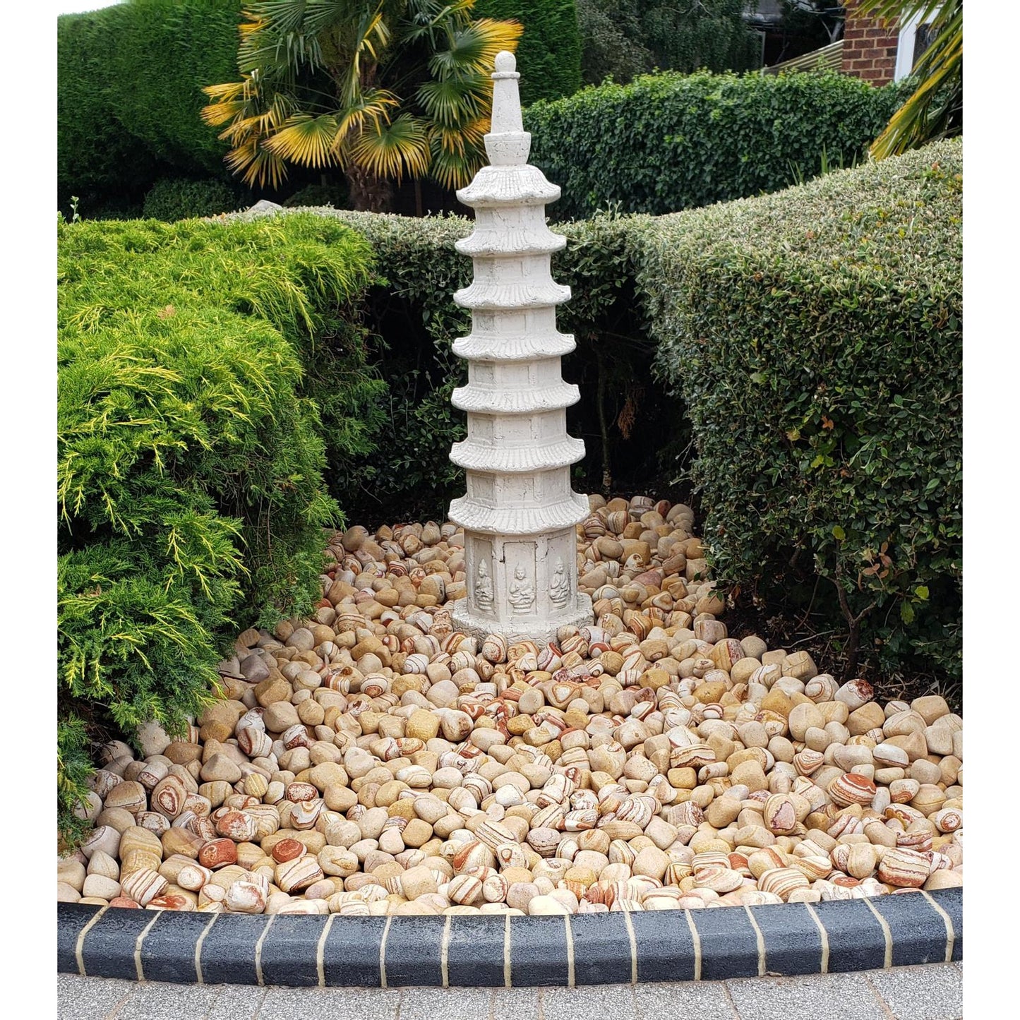 Rainbow Sandstone Pebbles-Pebble-Stones4Gardens-1 x 20 kg (approx 20 kg)-60/100mm-stones4gardens