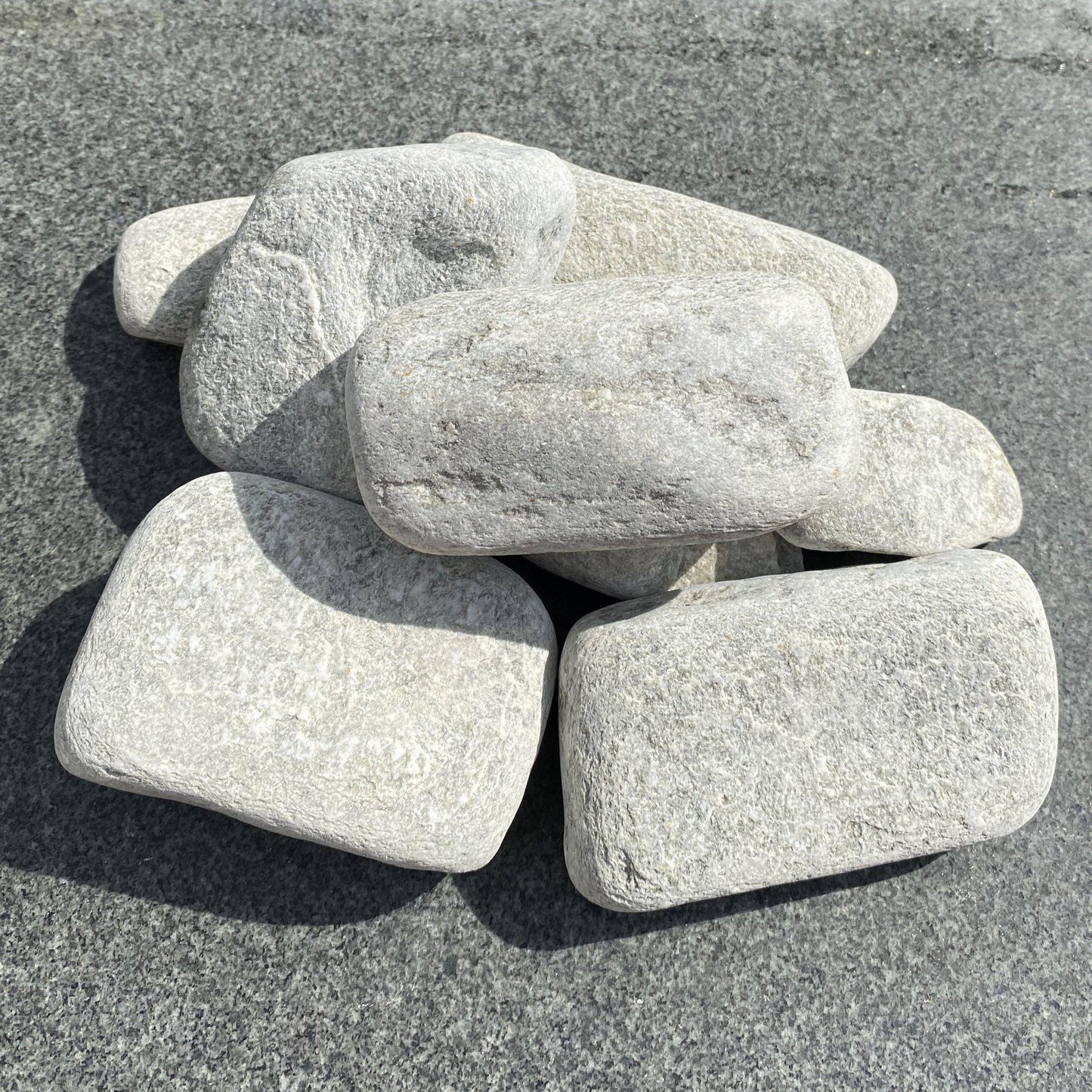Grey Fish Pebbles-Pebble-Stones4Gardens-stones4gardens