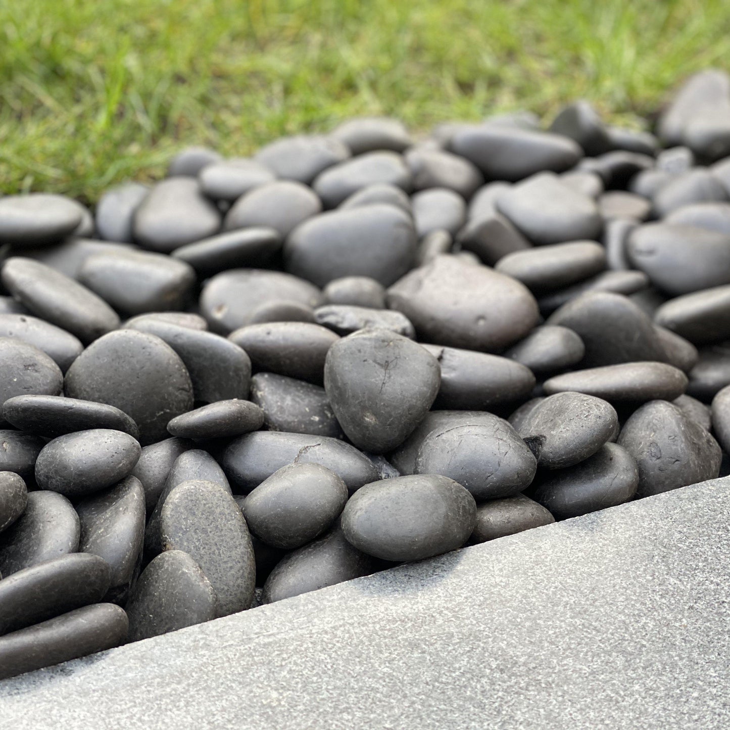 Black Polished Pebbles-Pebble-Stones4Gardens-stones4gardens