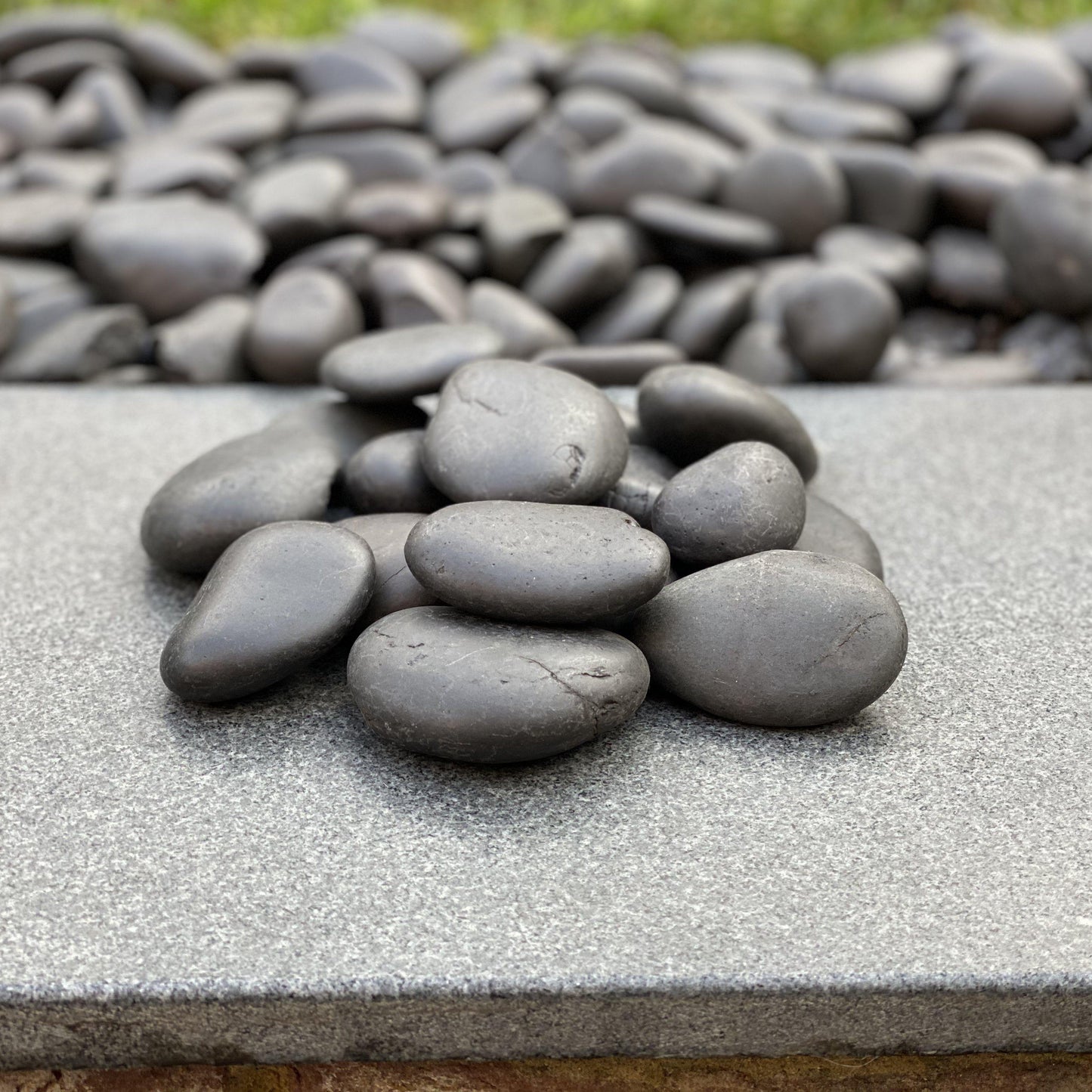 Black Polished Pebbles-Pebble-Stones4Gardens-stones4gardens