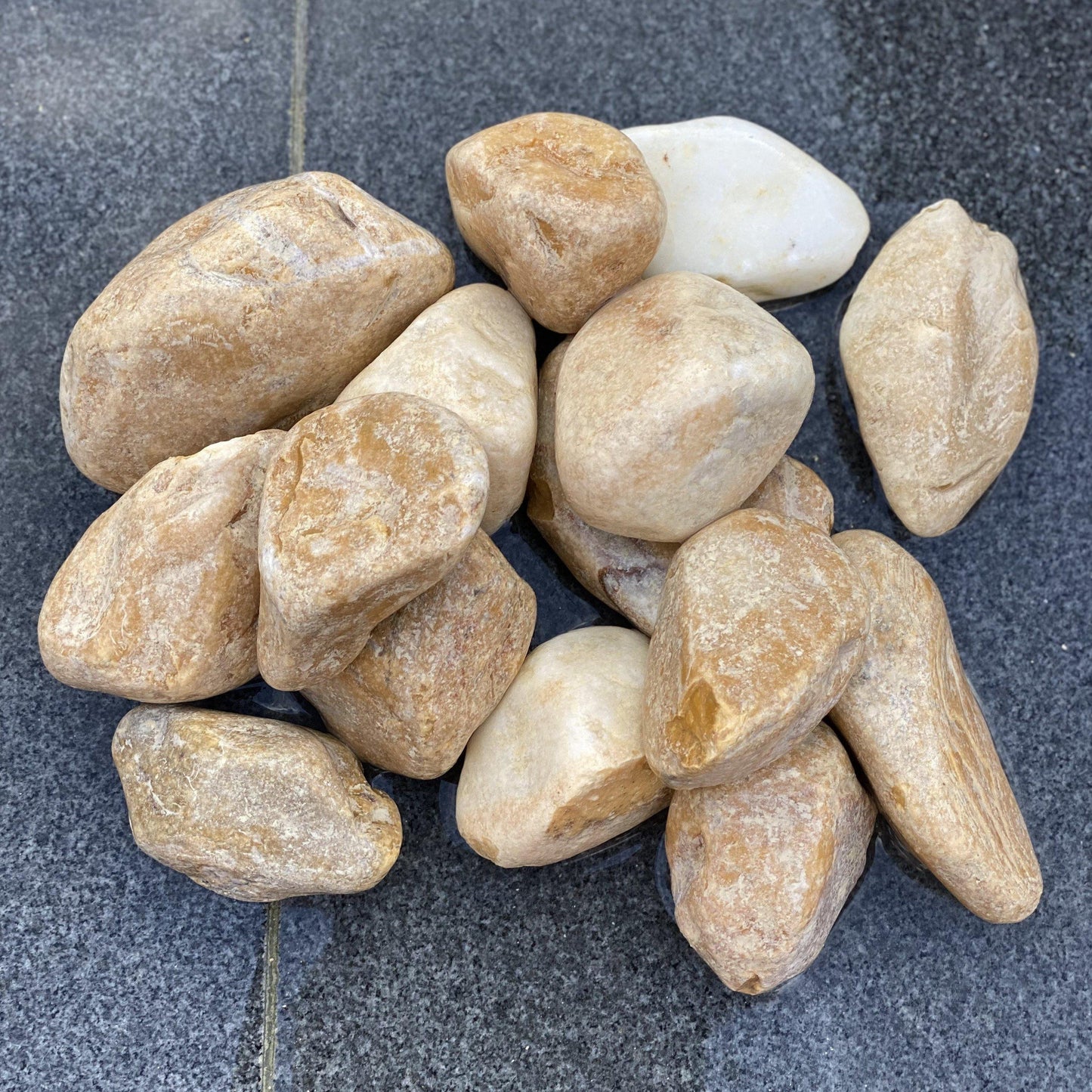Giallo Siena Pebbles-Pebble-Stones4Gardens-stones4gardens