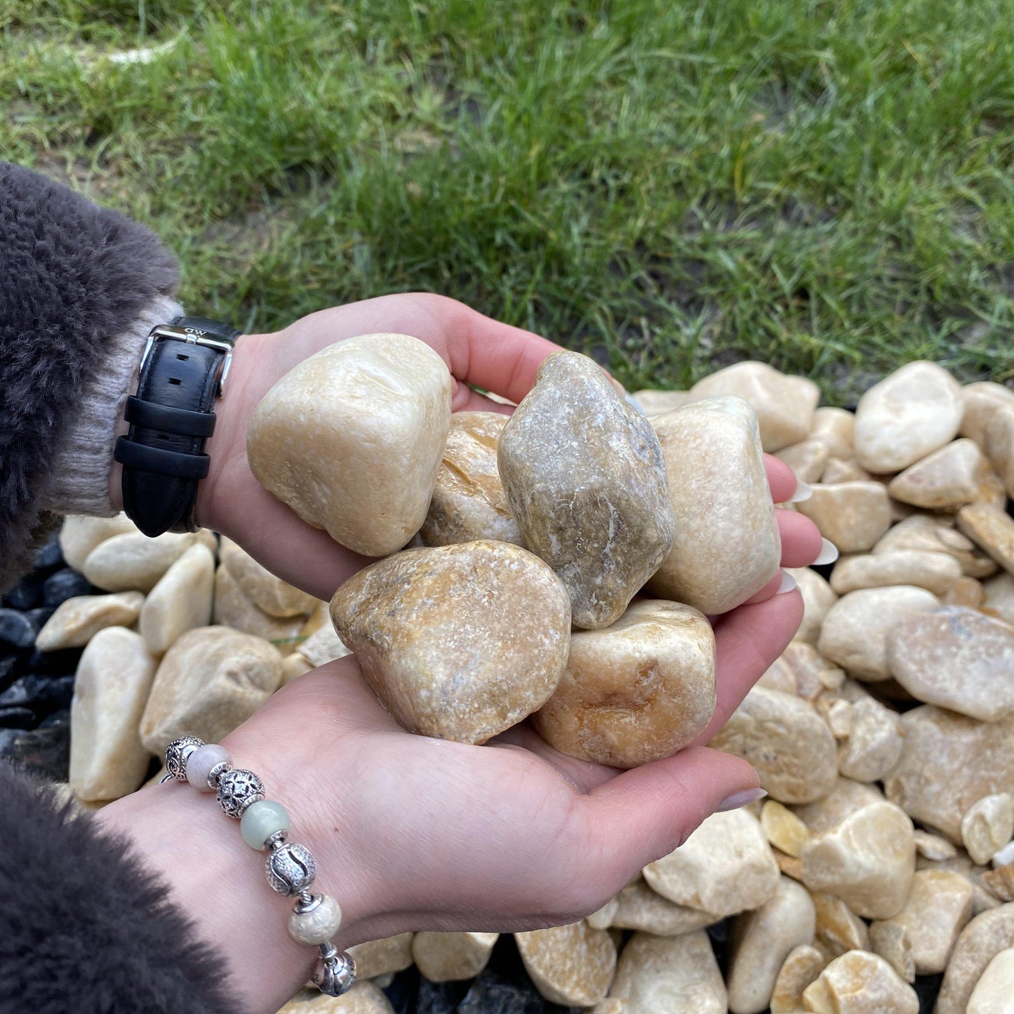 Giallo Siena Pebbles-Pebble-Stones4Gardens-stones4gardens