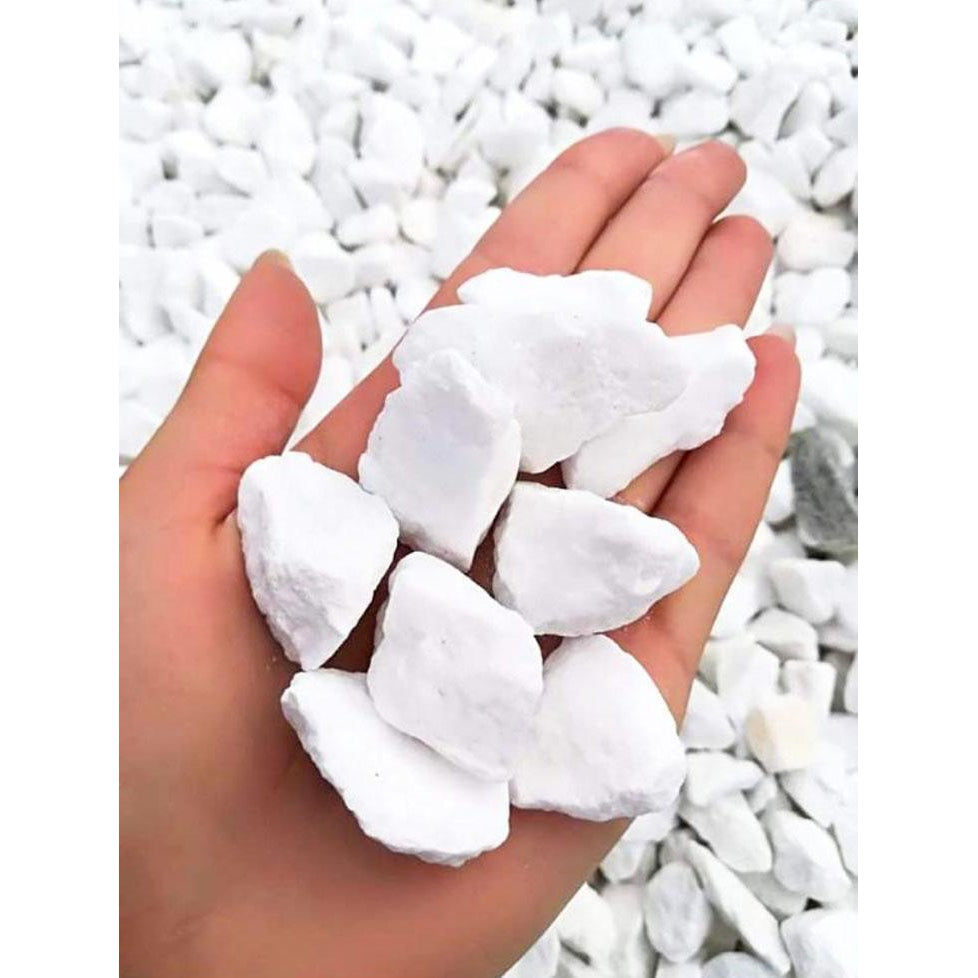 Greek Snow - White Thassos Marble Gravel-Gravel-Stones4Gardens-stones4gardens