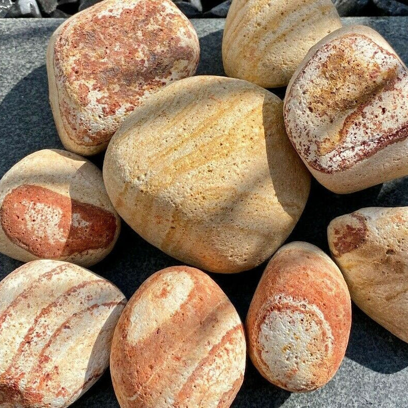 Rainbow Sandstone Pebbles-Pebble-Stones4Gardens-stones4gardens