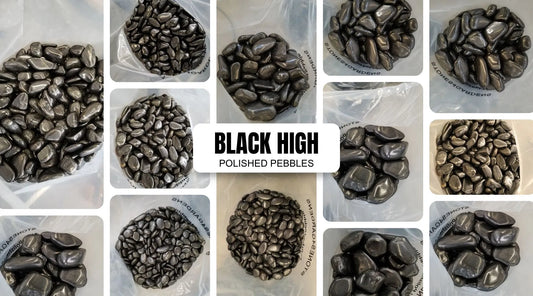 Black High Polished Pebbles – Preorder Now for 10% Off | December