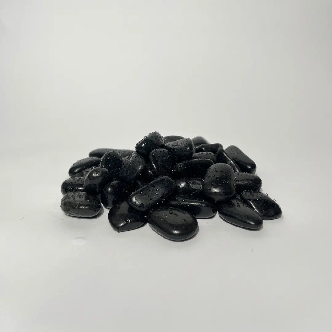 Black High Polished Pebbles  🇮🇩
