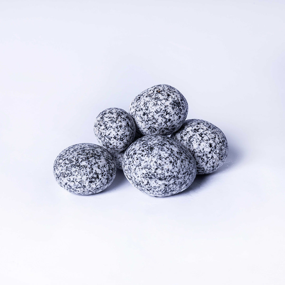 Silver Granite Balls Pebbles