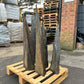 Compact garden stone monoliths made from natural shale, ideal for rockeries, planters, or minimalist garden design projects.