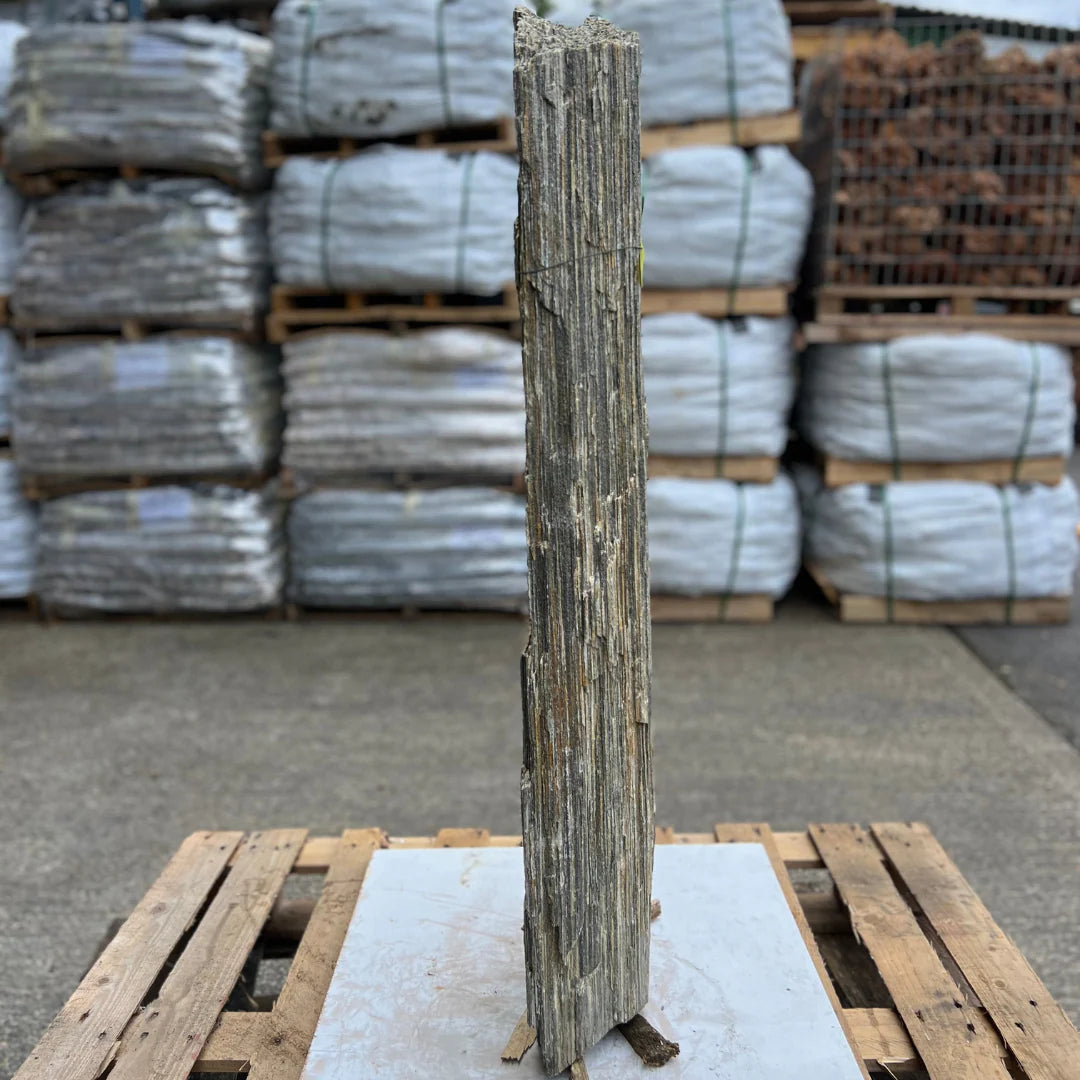 Decorative garden stone monolith from Stones4Gardens UK, blending vertical lines and neutral tones for timeless appeal.