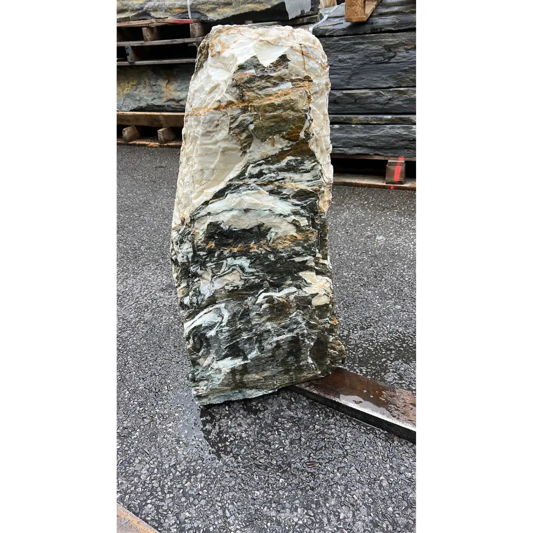 Durable and weather-resistant garden monolith made from premium natural stone for long-lasting outdoor appeal.