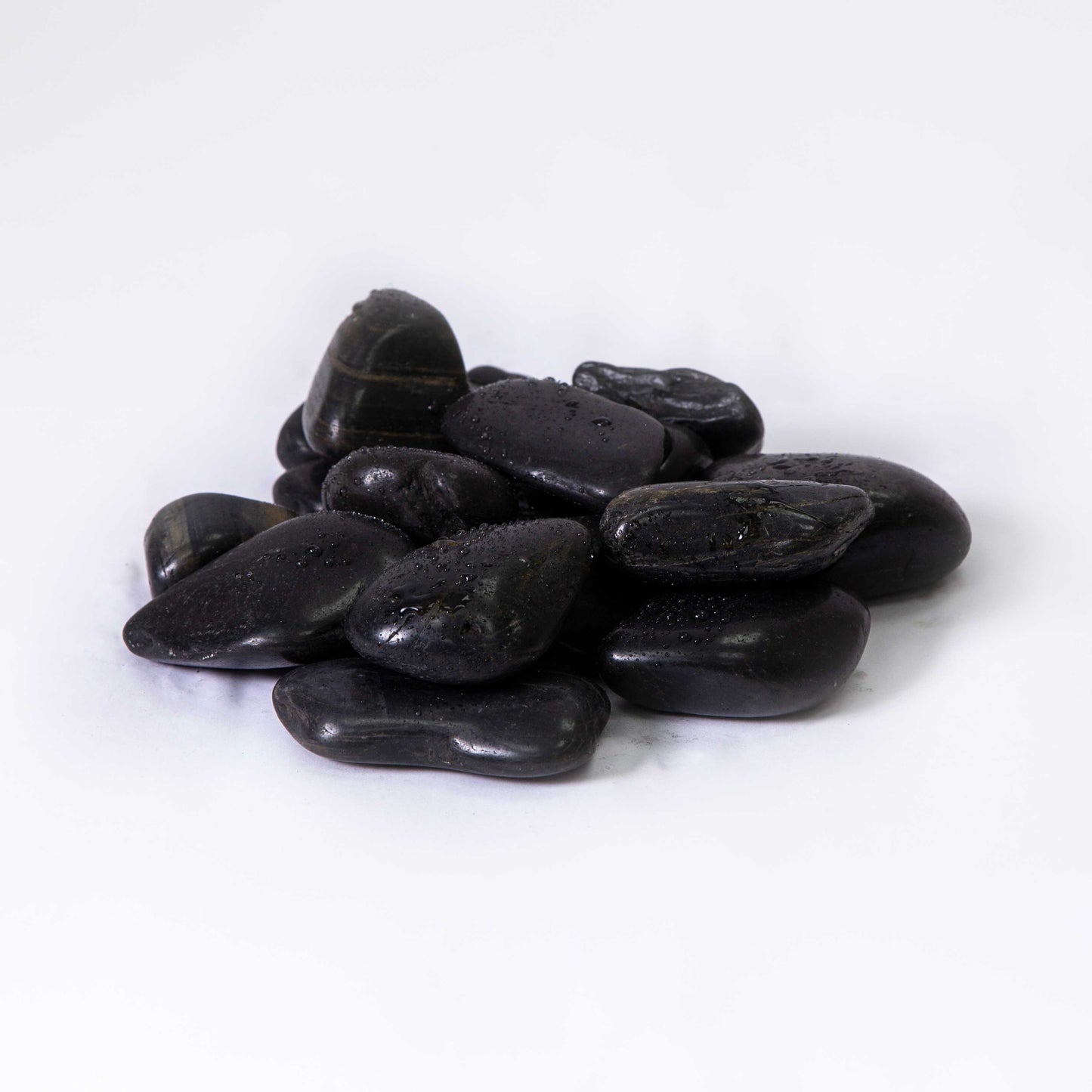 Black High Polished Pebbles-Pebble-Stones4Gardens-stones4gardens