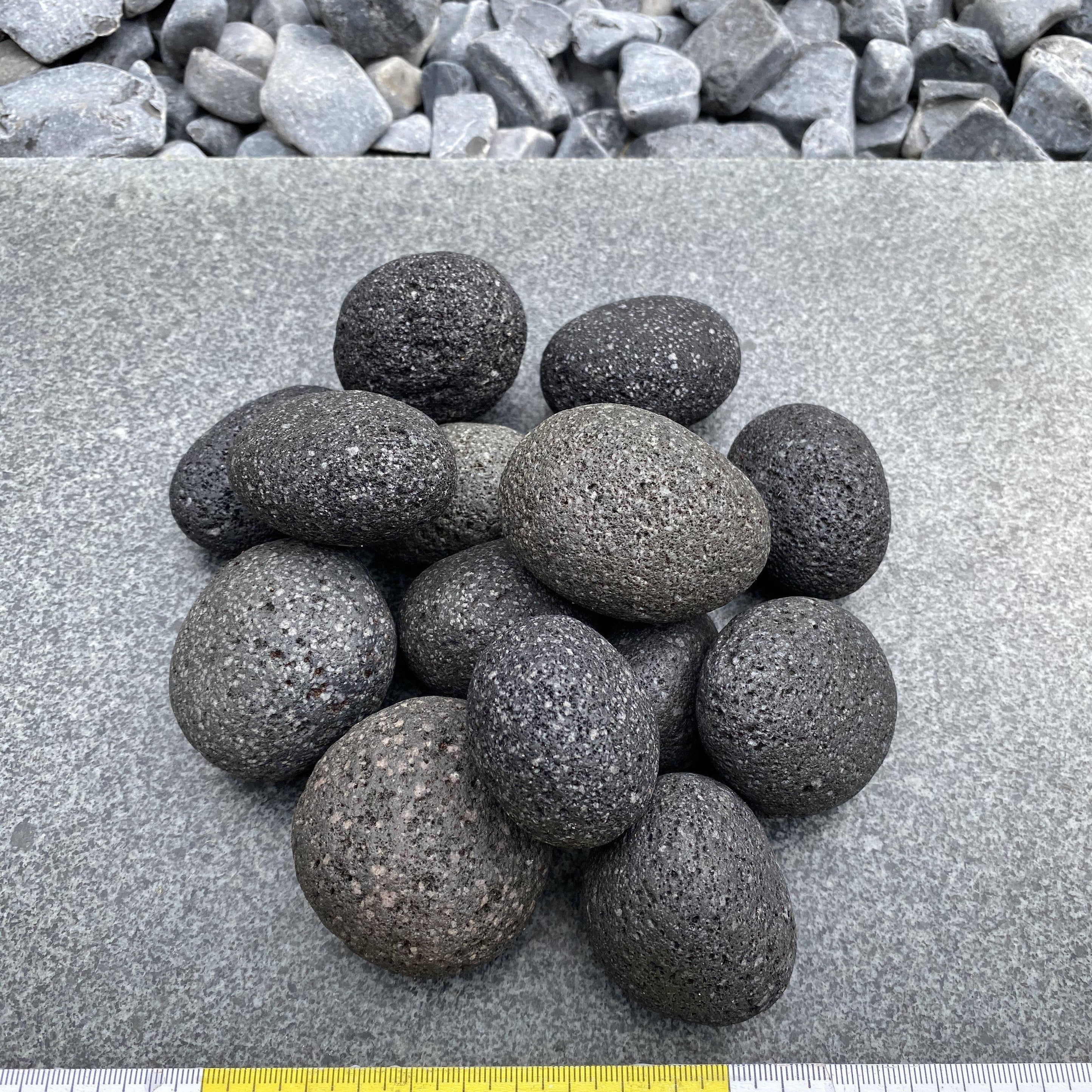Black Lava Pebble 20 to 30 mm 20 KG Bag