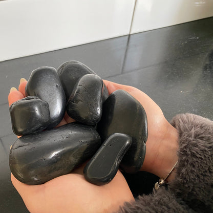 Black High Polished Pebbles  🇮🇩