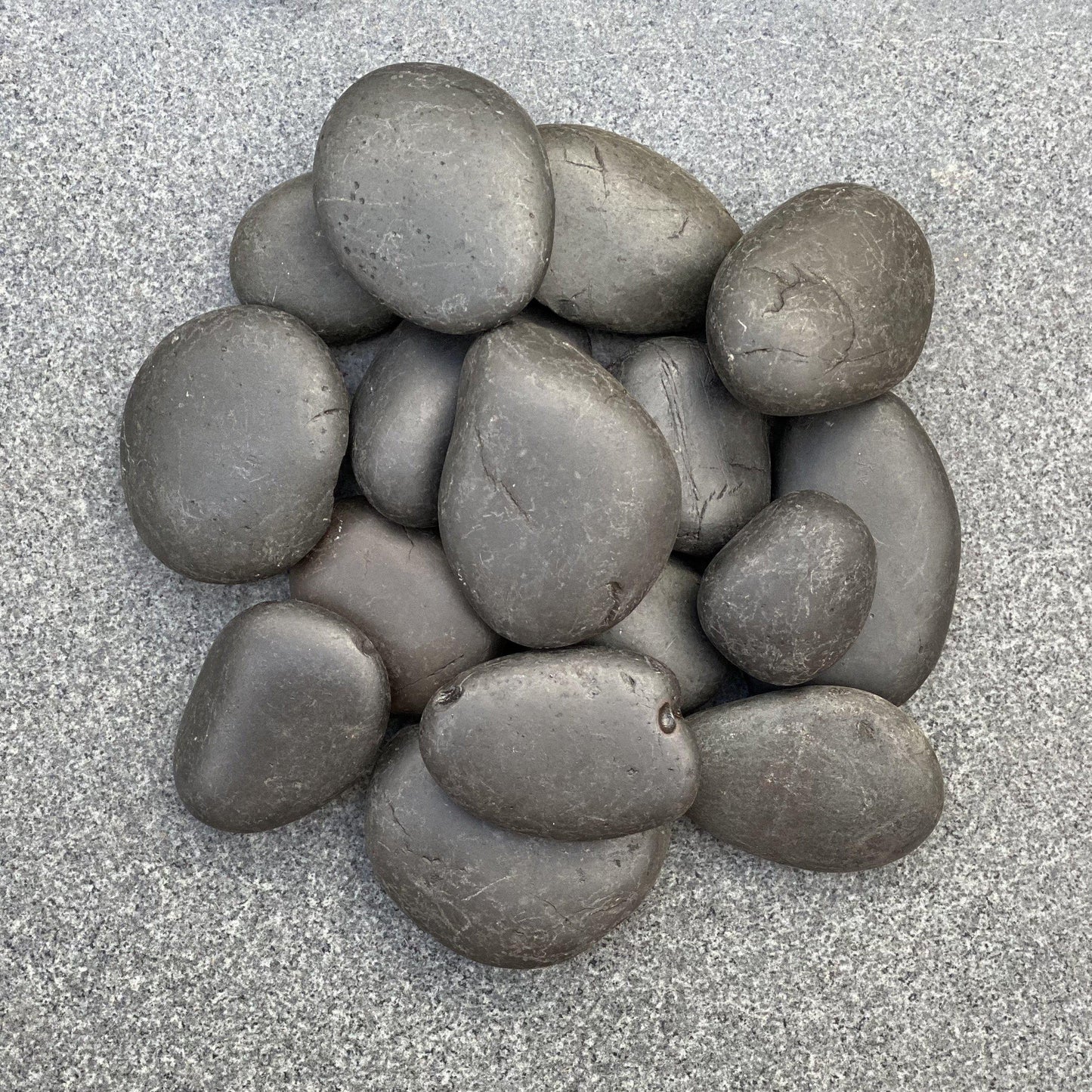 Black Polished Pebbles-Pebble-Stones4Gardens-stones4gardens