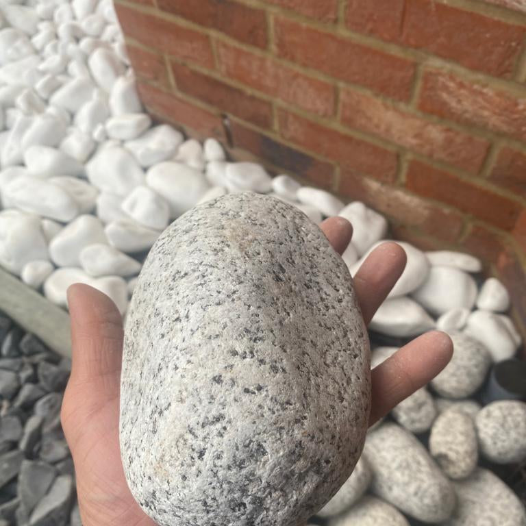 Silver Granite “Eggs” Cobbles - Pebbles-Pebble-stones4gardens-stones4gardens