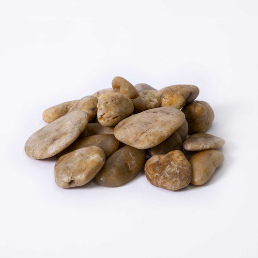 Polished Yellow Pebbles-Pebble-Stones4Gardens-stones4gardens