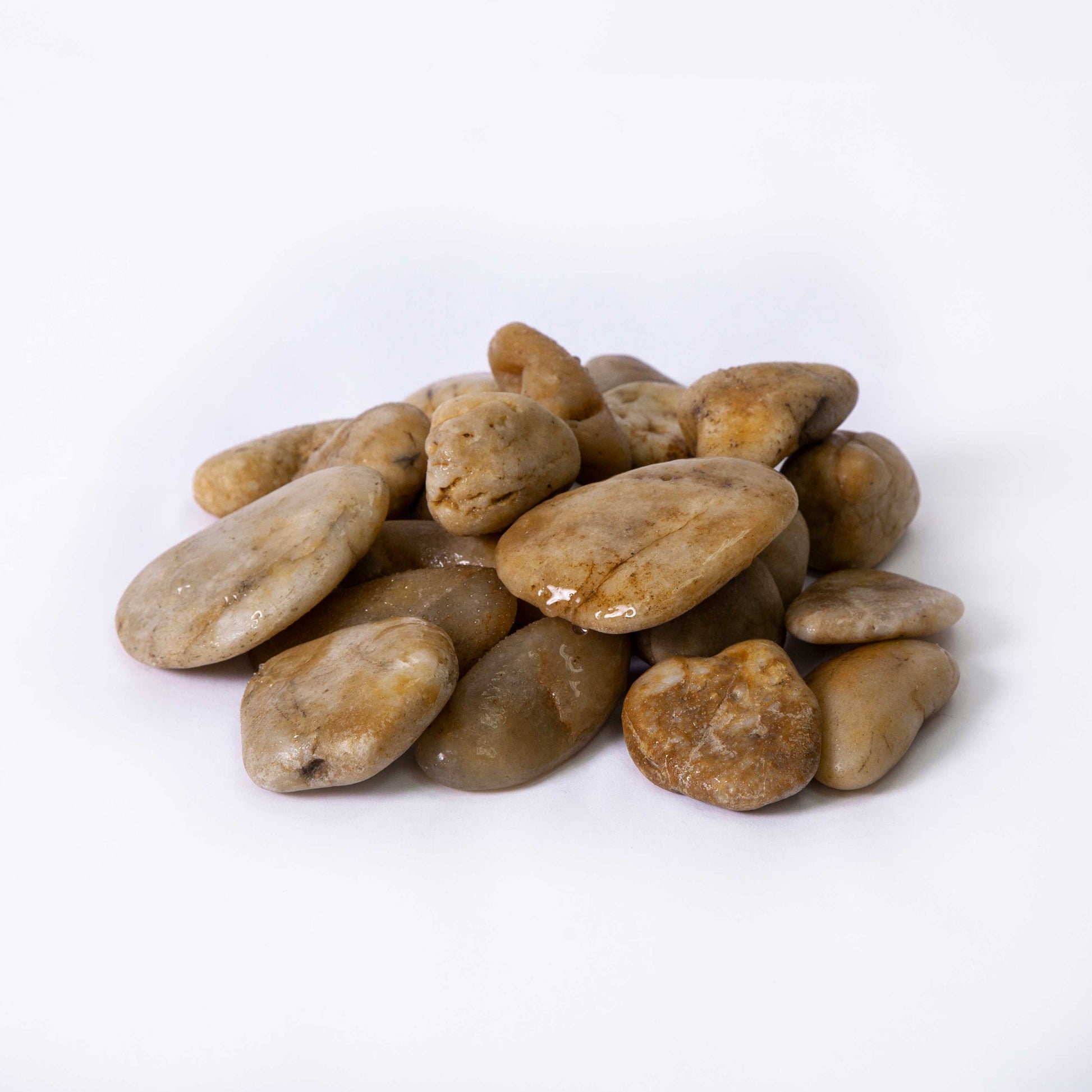 Polished Yellow Pebbles-Pebble-Stones4Gardens-stones4gardens