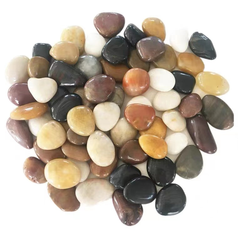 High Polished Pebbles - Black, White, Yellow, Multicolored, Maroon/Chocolate 🇮🇩