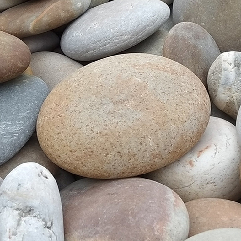 Japanese Multicolored Flat Pebbles-Pebble-stones4gardens-stones4gardens