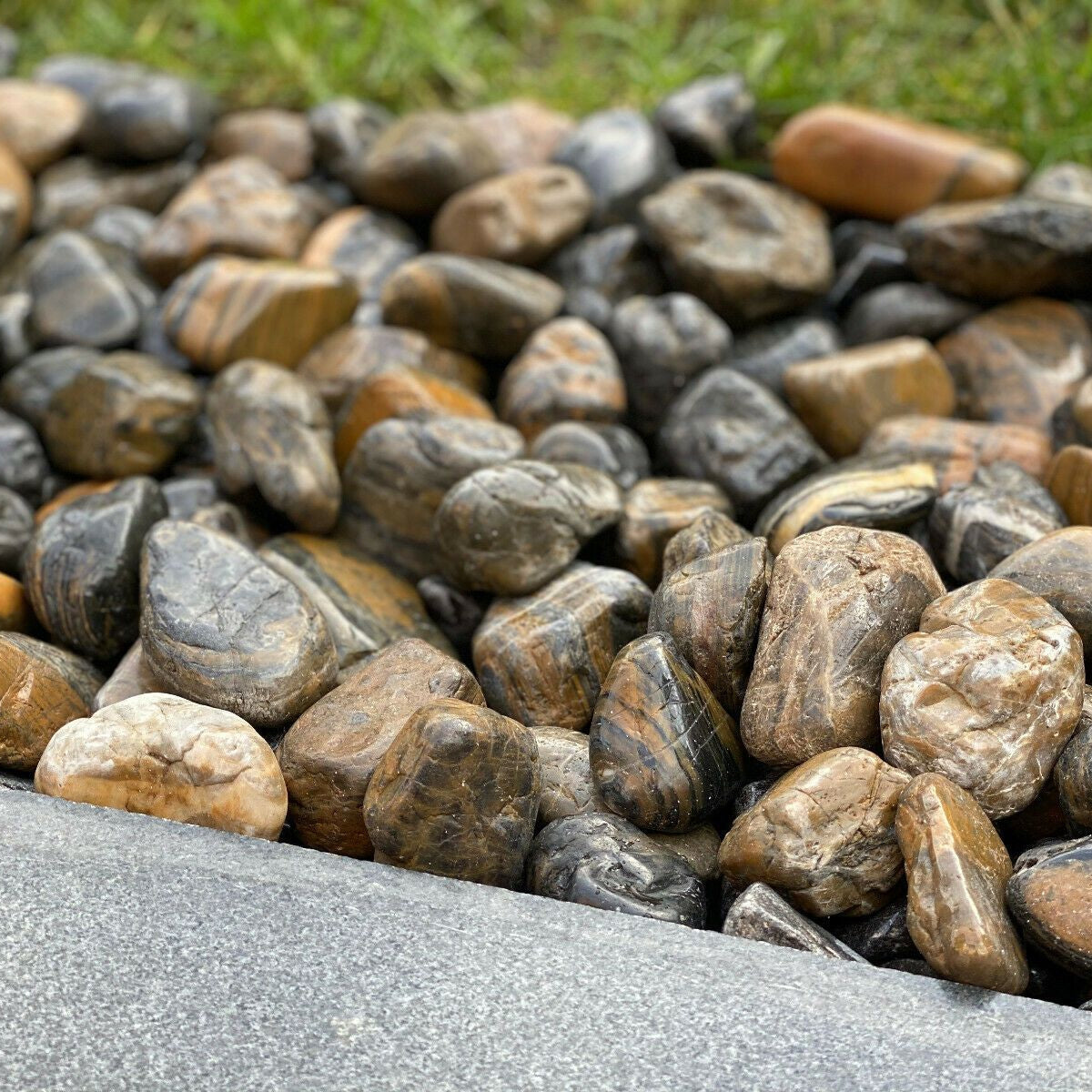 Tiger Stripe Pebbles-Pebble-stones4gardens-stones4gardens