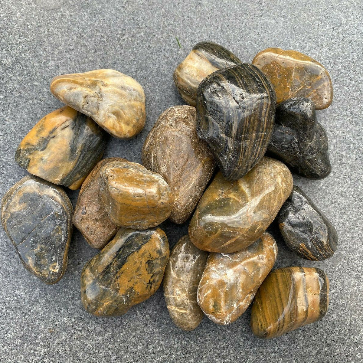 Tiger Stripe Pebbles-Pebble-stones4gardens-stones4gardens